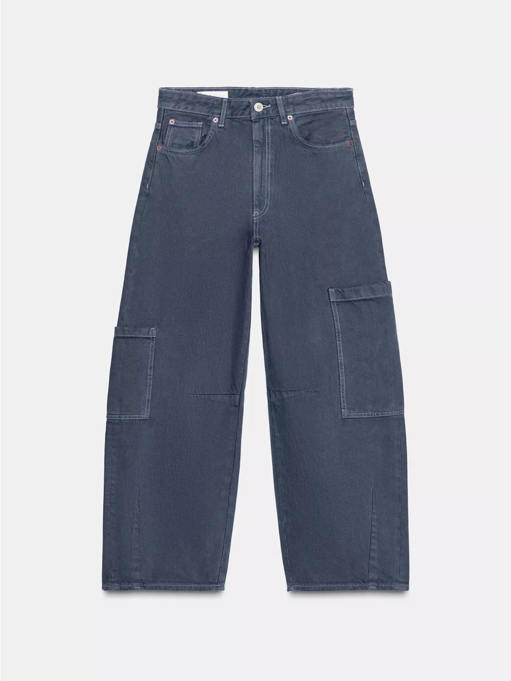 Zara Cargo Barrel Pants